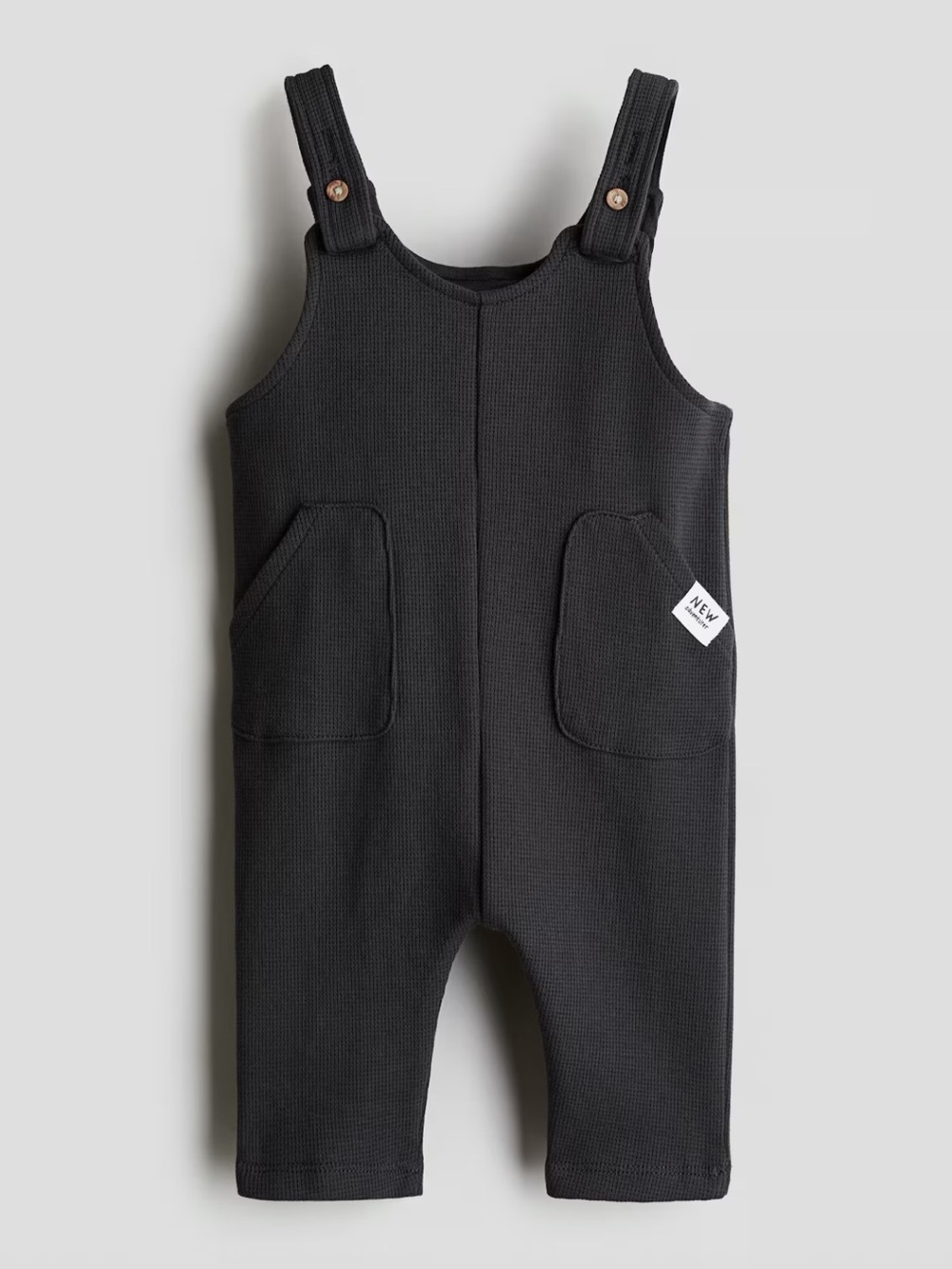 H&M Black Knit Kids Overalls